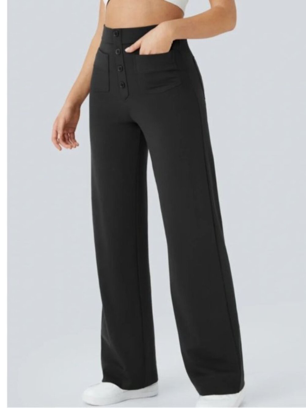 Halara DayStretch Black High Waisted Pants Small Petite